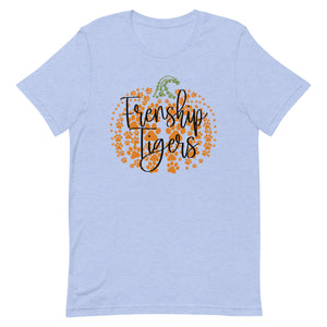 Frenship Tigers Mini Paw Pumpkin Bella Canvas Unisex t-shirt