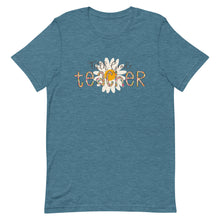 Load image into Gallery viewer, Fifth Grade Teacher Leopard Floral Bella Canvas Unisex t-shirt
