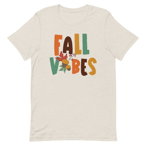 Fall Vibes Acorn Bella Canvas Unisex t-shirt