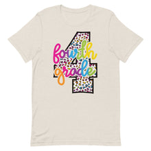 Load image into Gallery viewer, Fourth Grade Colorful Leopard Bella Canvas Unisex t-shirt
