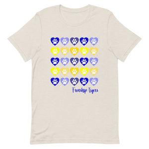 Lots of Hearts Frenship Tigers Bella Canvas Unisex t-shirt