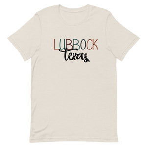 Lubbock Texas Scribble Bella Canvas Unisex t-shirt