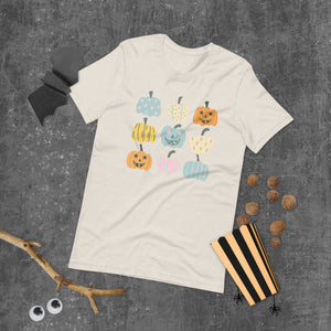 Multi Pumpkin Bella Canvas Unisex t-shirt