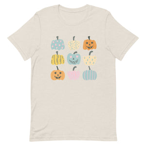 Multi Pumpkin Bella Canvas Unisex t-shirt