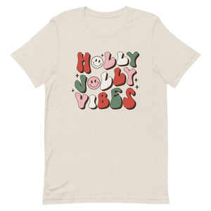 Holly Jolly Vibes Bella Canvas Unisex t-shirt