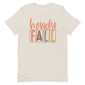 Howdy Fall Bella Canvas Unisex t-shirt