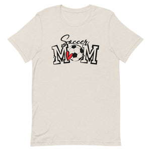 Soccer Mom Mini Heart Bella Canvas Unisex t-shirt