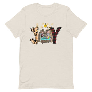 JOY Christmas Bella Canvas Unisex t-shirt