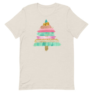 Pretty Rainbow Christmas Tee Unisex t-shirt