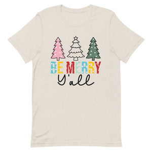 Be Merry Y'all Bella Canvas Unisex t-shirt