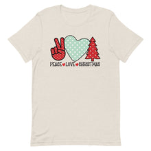 Load image into Gallery viewer, Peace Love Christmas Bella Canvas Unisex t-shirt
