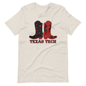 Red Raider Boots Bella canvas Unisex t-shirt