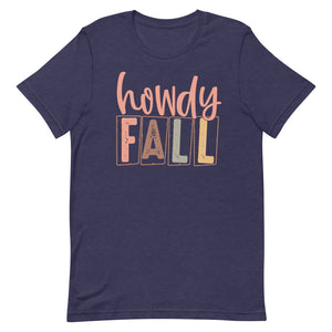 Howdy Fall Bella Canvas Unisex t-shirt