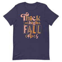 Load image into Gallery viewer, Thick Thighs and Fall Vibes Bella Canvas Unisex t-shirt
