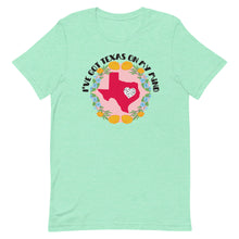 Load image into Gallery viewer, I&#39;ve got Texas on my Mind Floral Bella Canva Short-sleeve unisex t-shirt
