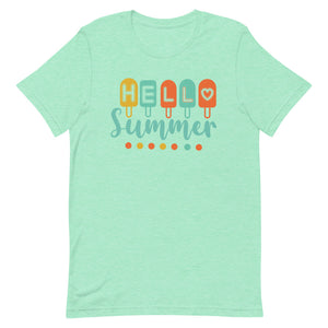 Hello Summer Popsicle Bella Canvas Unisex t-shirt