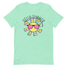 Load image into Gallery viewer, Hello Summer Sunshine Bella Canvas Unisex t-shirt
