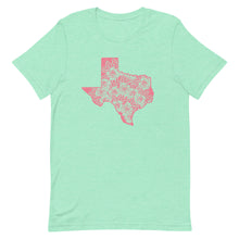 Load image into Gallery viewer, Pink Floral Texas Bella Canvas Unisex t-shirt
