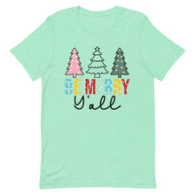 Load image into Gallery viewer, Be Merry Y&#39;all Bella Canvas Unisex t-shirt
