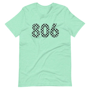 806 Checkered Bella Canvas Unisex t-shirt