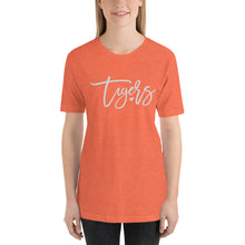 Load image into Gallery viewer, Tigers Script Font Bella Canvas Unisex t-shirt
