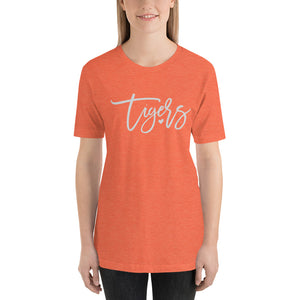 Tigers Script Font Bella Canvas Unisex t-shirt