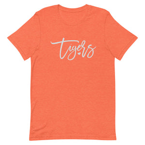 Tigers Script Font Bella Canvas Unisex t-shirt