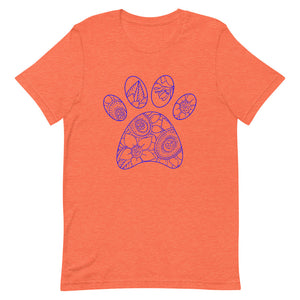 Mandalay Outline Tiger Paw Bella Canva Unisex t-shirt