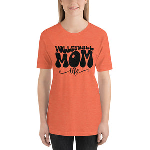 Volleyball Mom Life Retro Bella Canvas Unisex t-shirt