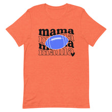 Load image into Gallery viewer, Football Mama Blue Football Bella Canvas Unisex t-shirt
