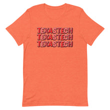 Load image into Gallery viewer, Texas Tech Bubble Letters Bella Canvas Unisex t-shirt
