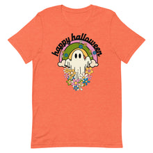 Load image into Gallery viewer, Retro Happy Halloween Ghost Unisex t-shirt
