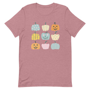 Multi Pumpkin Bella Canvas Unisex t-shirt