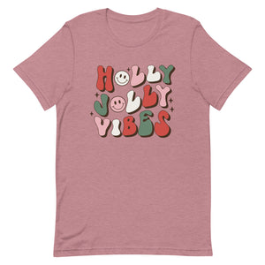 Holly Jolly Vibes Bella Canvas Unisex t-shirt