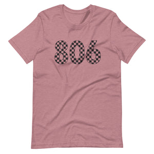 806 Checkered Bella Canvas Unisex t-shirt