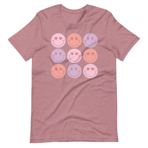 Smiley Valentines Bella Canvas Unisex t-shirt