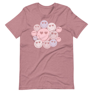 Happy Eyes Smiley Face Bella Canvas Unisex t-shirt