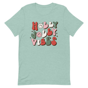 Holly Jolly Vibes Bella Canvas Unisex t-shirt