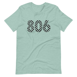 806 Checkered Bella Canvas Unisex t-shirt