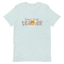 Load image into Gallery viewer, Second Grade Teacher Leopard Floral Bella Canvas Unisex t-shirt
