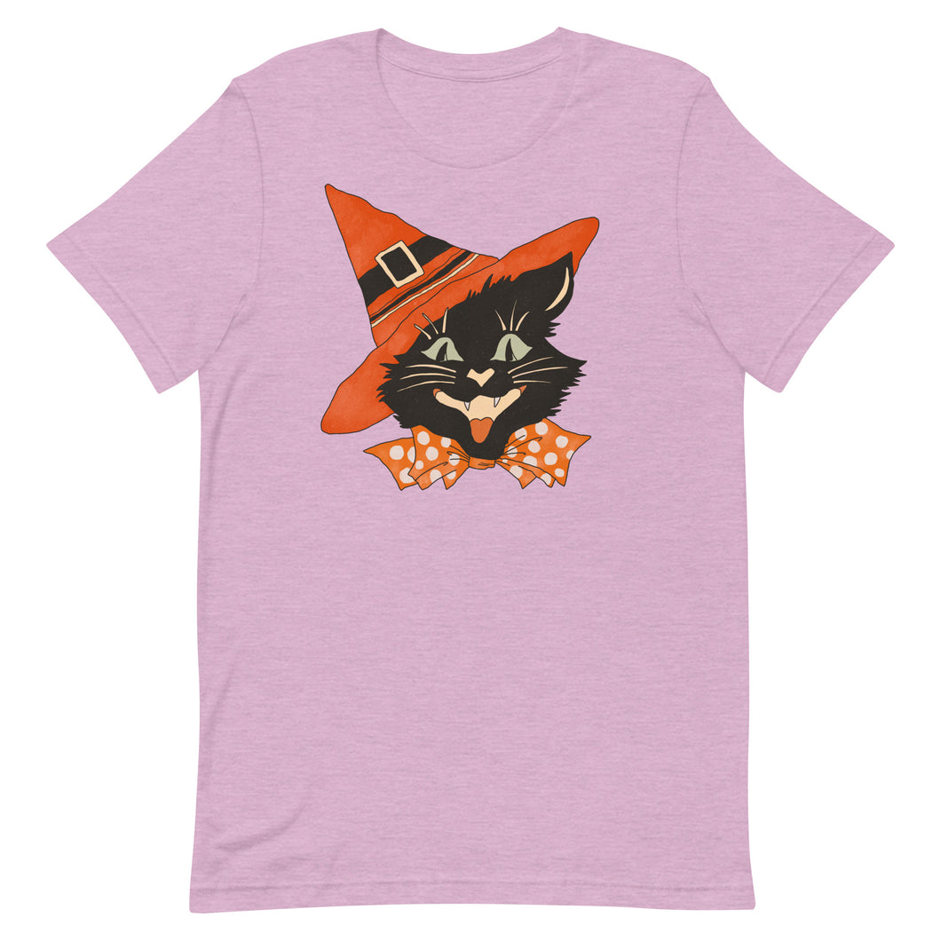 Vintage Halloween Black Cat Bella Canvas Unisex t-shirt