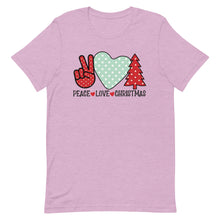 Load image into Gallery viewer, Peace Love Christmas Bella Canvas Unisex t-shirt
