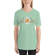 Load image into Gallery viewer, Kindergarten Teacher Leopard Floral Bella Canvas Unisex t-shirt
