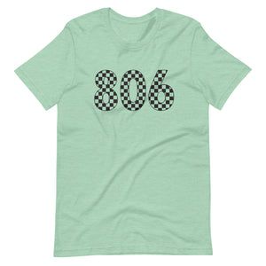 806 Checkered Bella Canvas Unisex t-shirt