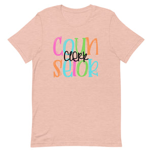 Counselor Clerk Colorful Bella Canvas Unisex t-shirt