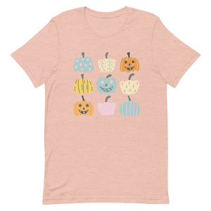 Multi Pumpkin Bella Canvas Unisex t-shirt