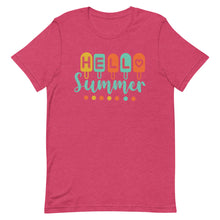 Load image into Gallery viewer, Hello Summer Popsicle Bella Canvas Unisex t-shirt
