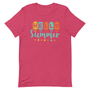 Hello Summer Popsicle Bella Canvas Unisex t-shirt