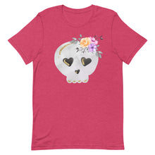 Load image into Gallery viewer, Floral Skull Bella Canvas Unisex t-shirt
