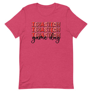 Texas Tech Game Day Bella Canva Unisex t-shirt